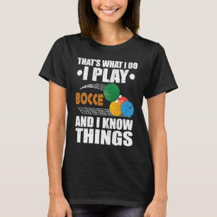 T-shirt Joueur de balle Bocce pour Petanque Jeu 8
