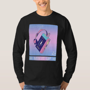 T-shirt Joueur de bande Walkman 80s Japonais Otaku Ae