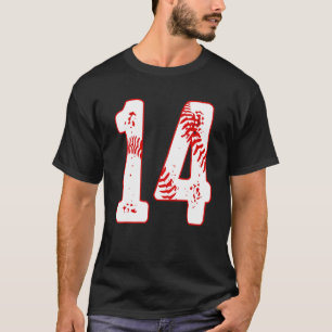 T-shirt Joueur de baseball 14e anniversaire Quatorze 14 an