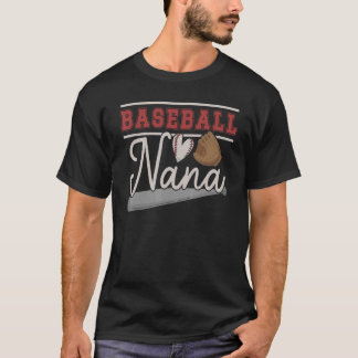 T-shirt Joueur de baseball de grand-mère de baseball Nana