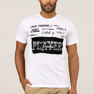 T-shirt Joueur De Baseball - Pas Seulement Un Étiquette - 