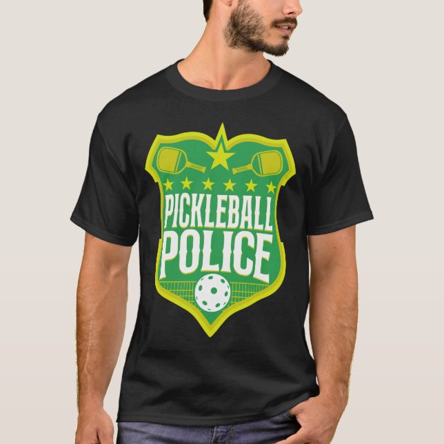 T-shirt Joueur de basket-ball Badge de police de basket-ba (Devant)