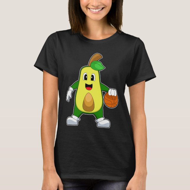 T-shirt Joueur de basket-ball d'Avocado (Devant)