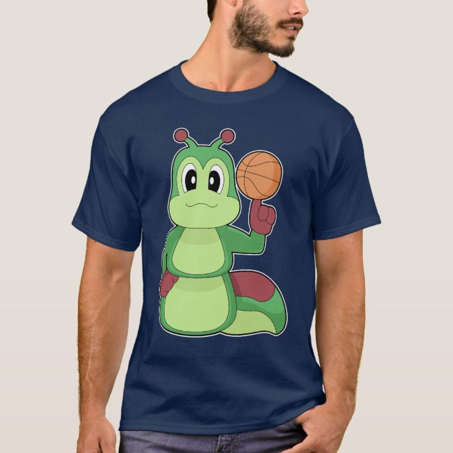 T-shirt Joueur de basket-ball de chenille (Devant)