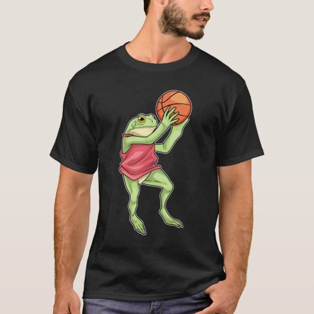 T-shirt Joueur de basket-ball de grenouille (Devant)
