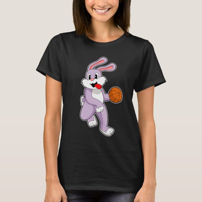 T-shirt Joueur de basket-ball de lapin (Devant)