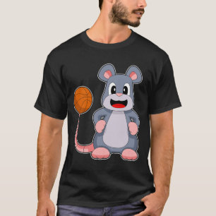 T-shirt Joueur de basket-ball de souris Basketball