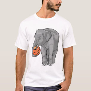 T-shirt Joueur de basket-ball éléphant