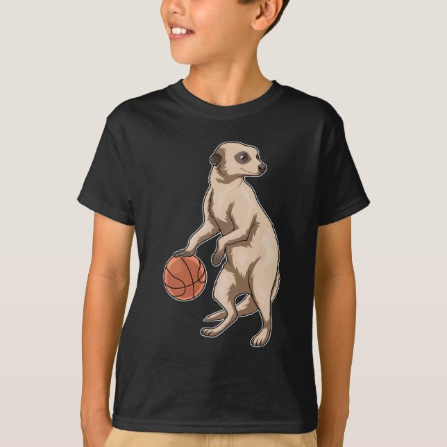 T-shirt Joueur de basket-ball Meerkat (Devant)