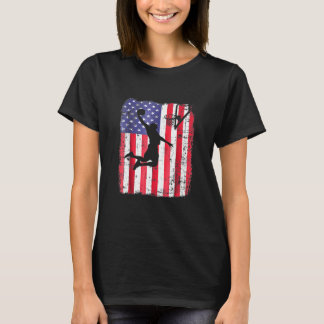 T-shirt Joueur de basket-ball Patriotic American Flag Usa