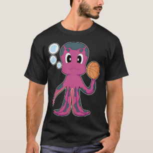 T-shirt Joueur de basket-ball Pieuvre Basketball Sports