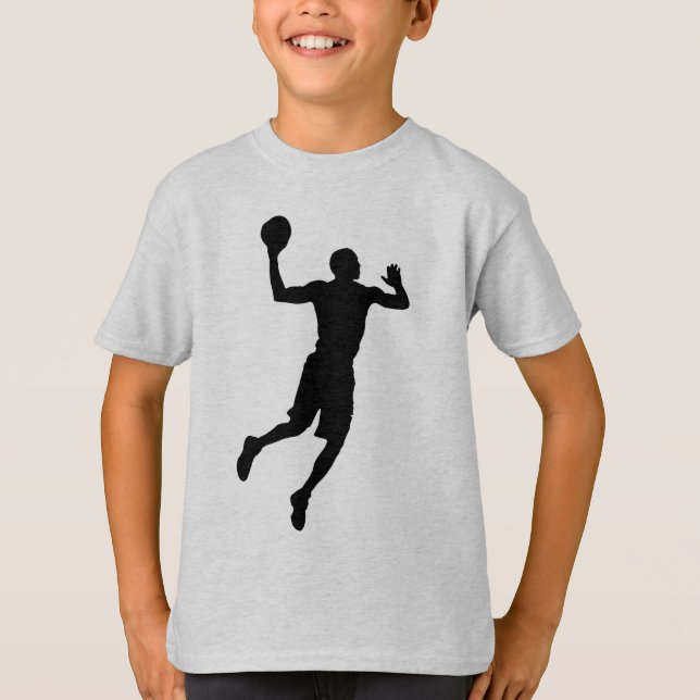 T-shirt Joueur de basket-ball Pop Art Silhouette (Devant)