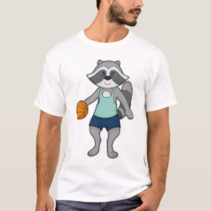 T-shirt Joueur de basket-ball Racoon