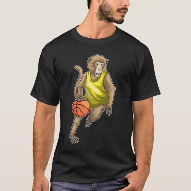T-shirt Joueur de basket-ball singe (Devant)