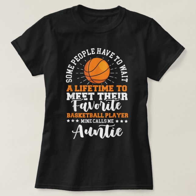T-shirt Joueur de basket-ball tante Lover de basket-ball A (Design devant)