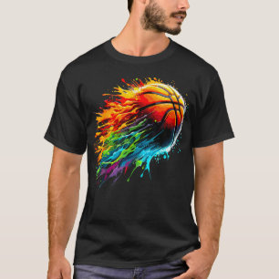 T-shirt Joueur de basket-ball Tie-Dye Coloré Basketball