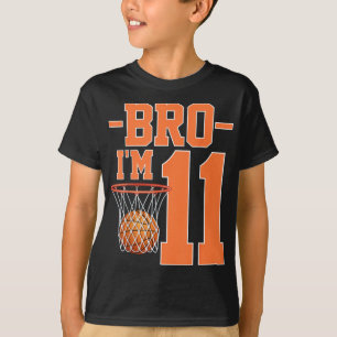 T-shirt Joueur De Basket De Bro Im 11 Ans 11E Anniversaire