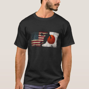 T-shirt Joueur de basket Équipe USA Japon Grunge Drapeau,
