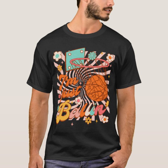 T-shirt Joueur De Basketball Basketball entraîneur Drôle J (Devant)