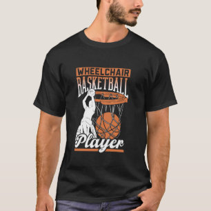 T-shirt Joueur de basketball en fauteuil roulant Sports Ba