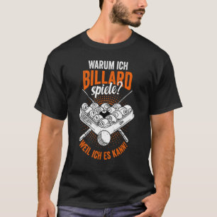 T-shirt Joueur de billard billard billard billard billard