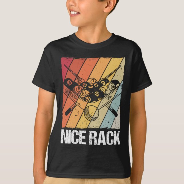 T-shirt Joueur de billard en rack (Devant)