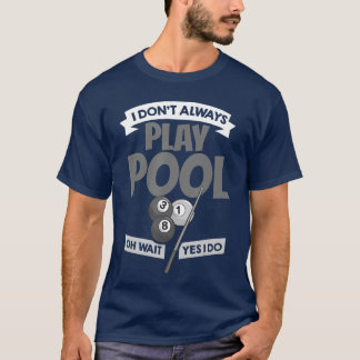 T-shirt Joueur de billard Snooker Pool Game Sports Competi