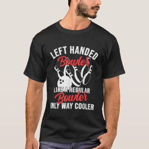 T-shirt Joueur de Bowling gauche gauche main gauche