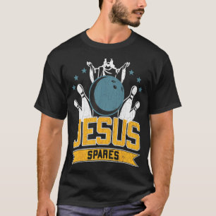 T-shirt Joueur de Bowling Jesus Spares - Graphique