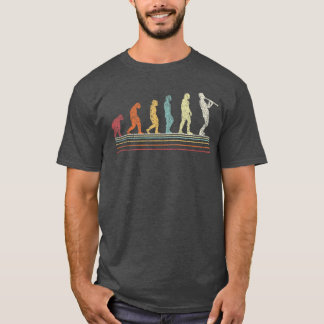 T-shirt Joueur de clarinette drôle Évolution Musicien Rétr