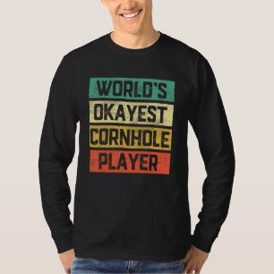 T-shirt Joueur de Cornhole Moyennement Bon au Monde Sac de