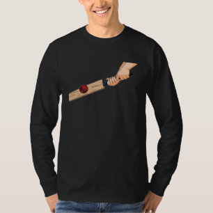 T-shirt Joueur de cricket Arbitre Cricket Batteur Lanceur