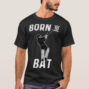 T-shirt Joueur De Cricket Batsman Né À Bat Cricket Fan1