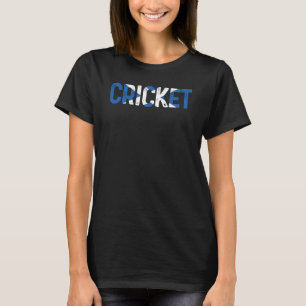 T-shirt Joueur de cricket sportif Écosse Cricket