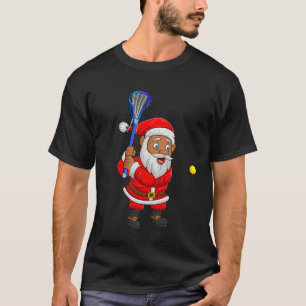 T-shirt Joueur de crosse Père Noël Christmas Pajama Drôle