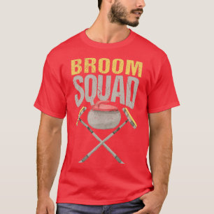T-shirt Joueur de curling Équipe hiver glace amusant Curle