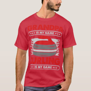 T-shirt Joueur de curling grand-père cadeau