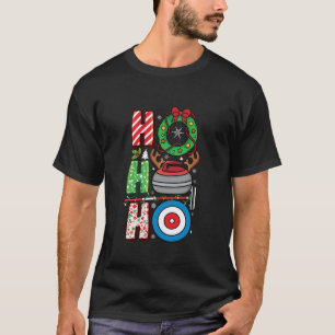 T-shirt Joueur de curling Xmas curling Broom curler Noël