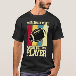 T-shirt Joueur de fantasy football rétro vintage