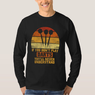 T-shirt Joueur de fléchettes lançant des fléchettes Astuce