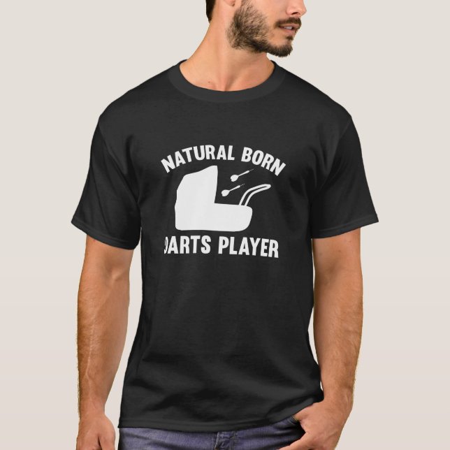 T-shirt Joueur de fléchettes naturelles (Devant)
