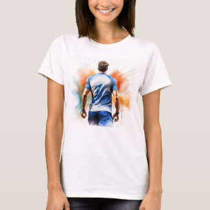 T-shirt Joueur de football actif en action - Sports Art De