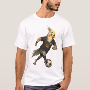 T-shirt Joueur de football adorable à calopsitte