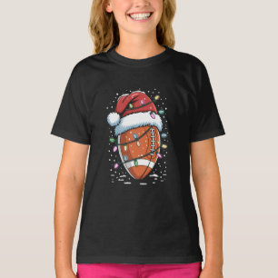 T-shirt Joueur de football américain de Noël Sports Santa