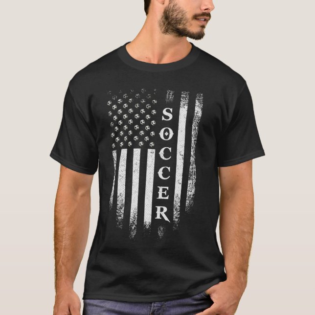 T-shirt Joueur de football américain du drapeau américain  (Devant)