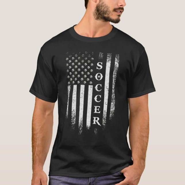 T-shirt Joueur de football américain du drapeau américain  (Devant)