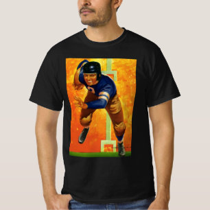 T-shirt Joueur de football américain vintage quarterback e