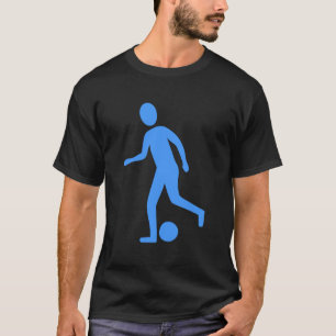T-shirt Joueur de football - Bleu bébé