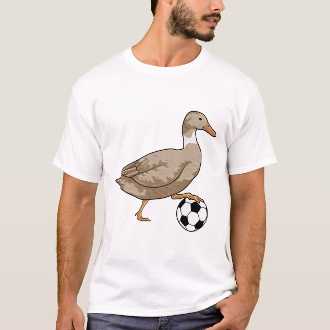 T-shirt Joueur de football canard (Devant)