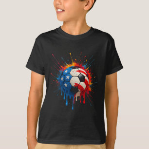T-shirt Joueur de football cool Drip Sport pour garçons ho